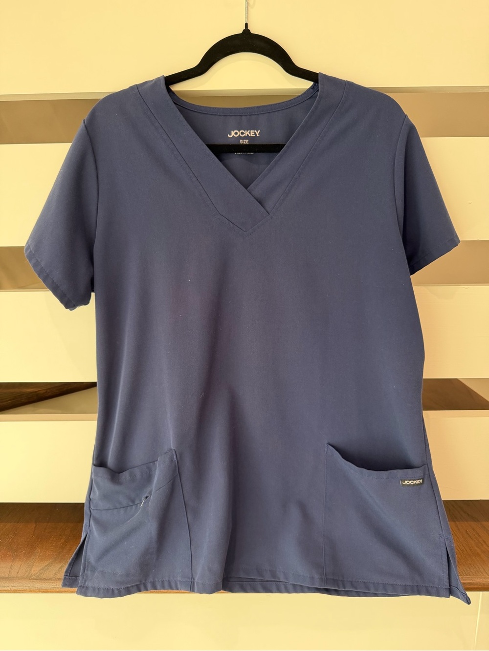 Jockey V-neck navy blue scrub top